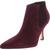 商品Nine West | Nine West Womens Sofia  Leather Ankle Ankle Boots颜色Dark Red