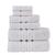 color silver, Chortex USA | Alexis Antimicrobial Irvington 6 Piece Towel Set