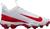 颜色: White/University Red, NIKE | Nike Kids' Alpha Menace 4 Shark Football Cleats