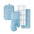 颜色: Blue Velvet, KitchenAid | Quilted Cotton Terry Cloth Kitchen Towel, Oven Mitt, Potholder 4-Pack Set,