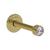 商品第7个颜色Unlacquered Brass, Allied Brass | Carolina Crystal Retractable Wall Hook