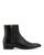 商品Gucci | Men's Side Zip Ankle Boots颜色Black