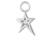 商品第4个颜色Silver|White Diamondettes, Melinda Maria | ICONS Star Earring Charms