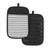 颜色: Onyx Black, KitchenAid | Albany Pot Holder 2-Pack Set, 7" x 10"