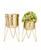 颜色: Gold, CosmoLiving | Metal Planter with Removable Stand Set of 2