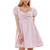 Planet Gold | Planet Gold Womens Juniors Cotton Fit & Flare Dress, 颜色Winsome Orchid