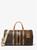 商品第1个颜色BRN/ACORN, Michael Kors | Bedford Travel Extra-Large Logo Stripe Weekender Bag