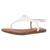 商品Sam Edelman | Circus by Sam Edelman Womens Carolina Faux Leather Buckle Thong Sandals颜色Bright White