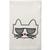 商品Karl Lagerfeld Paris | Women's Embroidered Choupette Scarf颜色Ivory