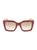 商品MCM | Logoplaque 52MM Square Sunglasses颜色BURGUNDY
