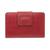 Mancini Leather Goods | Women's Croco Collection RFID Secure Mini Clutch Wallet, 颜色Red