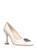 color Cream, Manolo Blahnik | 90mm Floritanuhi Satin Pumps