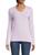 商品Saks Fifth Avenue | Ribbed Trim V Neck Cashmere Sweater颜色REGAL ORCHID