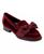 颜色: Burgundy Velvet, Bandolino | Women's Lindio Bow Slip-On Tailored Loafers