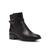 Anne Klein | Women's Charlton Buckle Detail Casual Booties, 颜色Black Leather