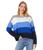 商品Tommy Hilfiger | Multi Stripe Tommy Bubble Sweater颜色Medium Heather Grey/Ivory/French Blue/True Blue/Sky Captain