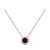 颜色: Ruby, Macy's | Sapphire ( 3/8 ct. t.w.) & Diamond Accent Pendant Necklace in 14k White Gold, 16" + 2" extender (Also Available in Emerald & Ruby)