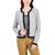 Tommy Hilfiger | Women's Contrast-Trim Open-Front Jacket, 颜色Stone Grey Heather