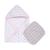 商品第3个颜色Pink Gray, Miracle Baby | Boys and Girls Muslin Hooded Towel Washcloth Set