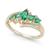 商品第2个颜色Emerald, Macy's | Sapphire (3/4 ct. t.w.) & Diamond (1/10 ct. t.w.) in 14k Gold (Also in Tanzanite, Ruby and Emerald)