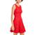 商品Speechless | Speechless Womens Lace Sleeveless Fit & Flare Dress颜色Red