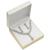 商品Charter Club | Cubic Zirconia and Imitation Pearl Lariat Necklace & Drop Earrings Boxed Set, Created for Macy's颜色Silver