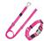 颜色: pink, Pet Life | Pet Life  'Advent' Outdoor Series 3M Reflective 2-in-1 Durable Martingale Training Dog Leash and Collar