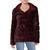 color Burgundy, Kensie | Kensie Women's Reversible Grooved Faux Fur Winter Coat