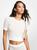 商品Michael Kors | Logo Jacquard Short-Sleeve Sweater颜色BONE