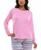 颜色: Bonbon 651, Roudelain | Women's Cozy Luxe Long-Sleeve Crewneck Pajama Top