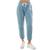 color Sterling Blue Happy Face, Ultra Flirt | Juniors' Sherpa Lined Graphic Sweatpants