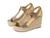 颜色: Pale Gold, Michael Kors | Berkley Mid Wedge