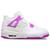 颜色: White-Hyper Violet, Jordan | Jordan AJ4 Retro - Grade School Shoes
