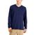 商品Alfani | Men's Long Sleeve Supima V-Neck T-Shirt, Created for Macy's颜色Navy Blue
