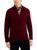 Club Room | Mens Merino Wool Ribbed Trim Full Zip Sweater, 颜色red plum