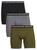 颜色: GREEN GREY BLACK, Tommy Hilfiger | 3-Pack Logo Boxer Briefs