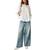 商品第1个颜色Ivory, Free People | Women's Microphone Drop-Shoulder Cotton Thermal Top