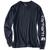 color Navy, Carhartt | 男士Logo长袖T恤