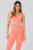 颜色: Candy Orange, Alo | Airbrush Real Bra Tank - Fluorescent Pink Coral