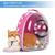 颜色: Pink, Vigor | Space Capsule Bubble Cat Backpack Carrier, Adjustable Padded Puppy Backpack, Designed For Travel, Hiking, Walking & Outdoor