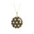 商品第2个颜色Onyx, Macy's | Mother-of-Pearl Flower Filigree Disc 18" Pendant Necklace in 14k Gold (Also in Onyx and Jade)