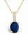 颜色: Gold, Macy's | Sapphire (1-1/2 Ct. t.w.) and Diamond Accent Pendant Necklace