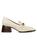 商品Tory Burch | Perrine Leather Logo Heeled Loafers颜色NEW IVORY
