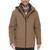 color Dark Tan, Calvin Klein | Men’s Infinite Stretch Jacket With Polar Fleece Lined Bib