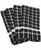 颜色: Black, Design Imports | Solid Windowpane Terry Dishtowel, Set of 4