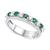 颜色: Emerald, Macy's | Lab-Created Emerald (1/3 ct. t.w.) & Lab-Created White Sapphire (5/8 ct. t.w.) Stack Band in Sterling Silver (Also in Lab-Created Ruby & Lab-Created Sapphire)