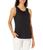 color Black Solid, Van Heusen | Women's Sleeveless Crewneck Woven Top