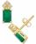 颜色: Emerald, Macy's | Ruby (1-3/8 ct. t.w.) & Diamond (1/8 ct. t.w.) Crown Stud Earrings in 14k Gold (Also in Emerald & Tanzanite)