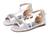 颜色: White, Badgley Mischka | Whitney Bow Jewel Toe Sandal (Little Kid/Big Kid)