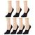 Memoi | HI-Cut Women's Liner Socks, Pack of 7, 颜色Black
